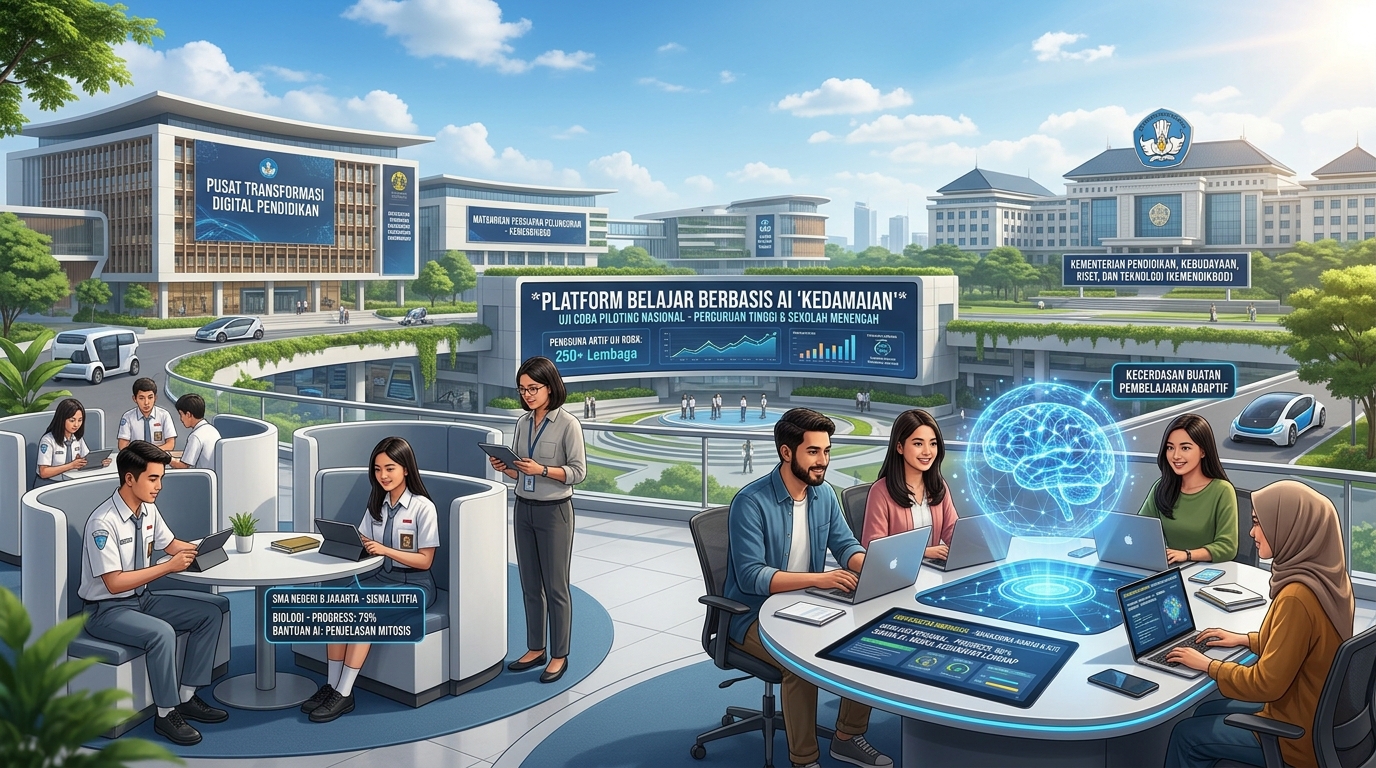Kemendikbud Matangkan Uji Coba Platform Pembelajaran Berbasis AI untuk Perguruan Tinggi dan Sekolah Menengah