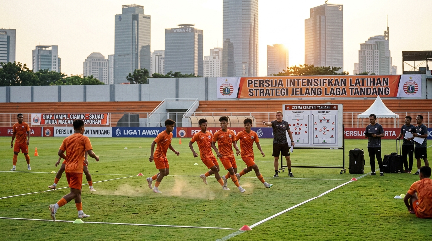 Persija Intensifkan Latihan Strategi Jelang Laga Tandang Skuad Muda 'Macan Kemayoran' Siap Tampil Ciamik