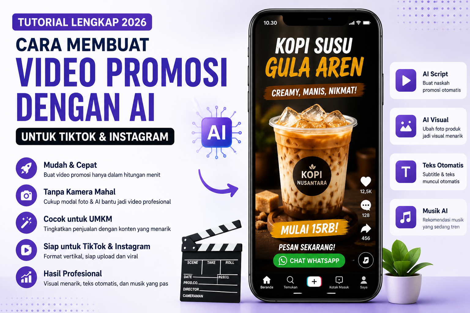 Cara Membuat Video Promosi dengan AI untuk TikTok dan Instagram, Cocok untuk UMKM 2026