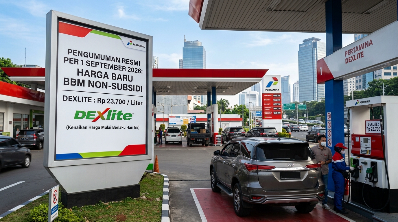 Resmi Per 1 September 2026 Harga BBM Non-Subsidi Dexlite Tembus Rp23.700 per Liter