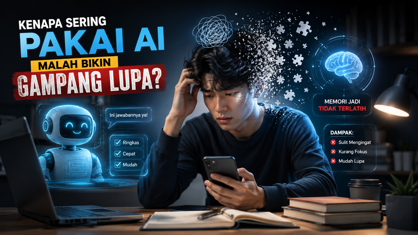 Kenapa Sering Pakai AI Malah Bikin Gampang Lupa?
