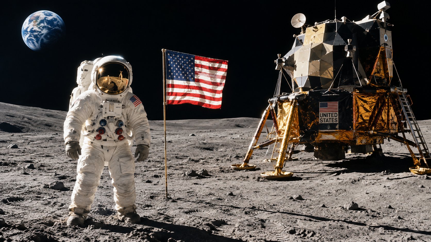 FAKTA SEJARAH, "Lompatan Raksasa bagi Umat Manusia" — Misi Apollo 11 Sukses Daratkan Manusia Pertama di Bulan