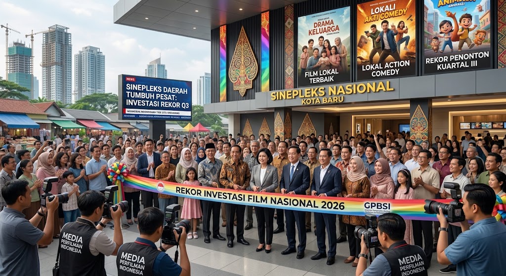 Industri Film Nasional Cetak Rekor Investasi Kuartal III 2026, Layar Bioskop Daerah Tumbuh Pesat