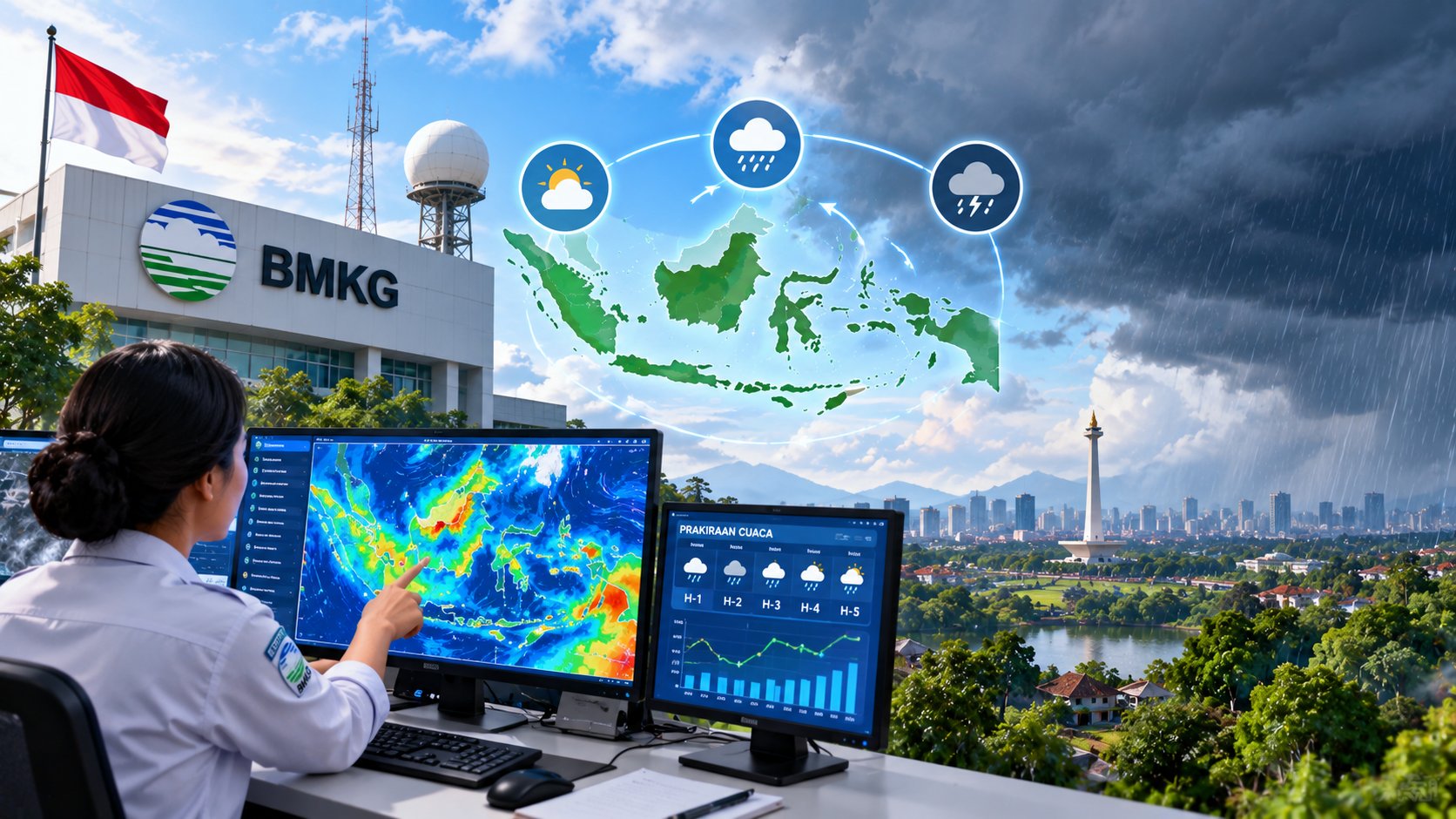 Badan Meteorologi Klimatologi dan Geofisika Memprediksi Peralihan Musim Menuju Penghujan di Sejumlah Wilayah Indonesia