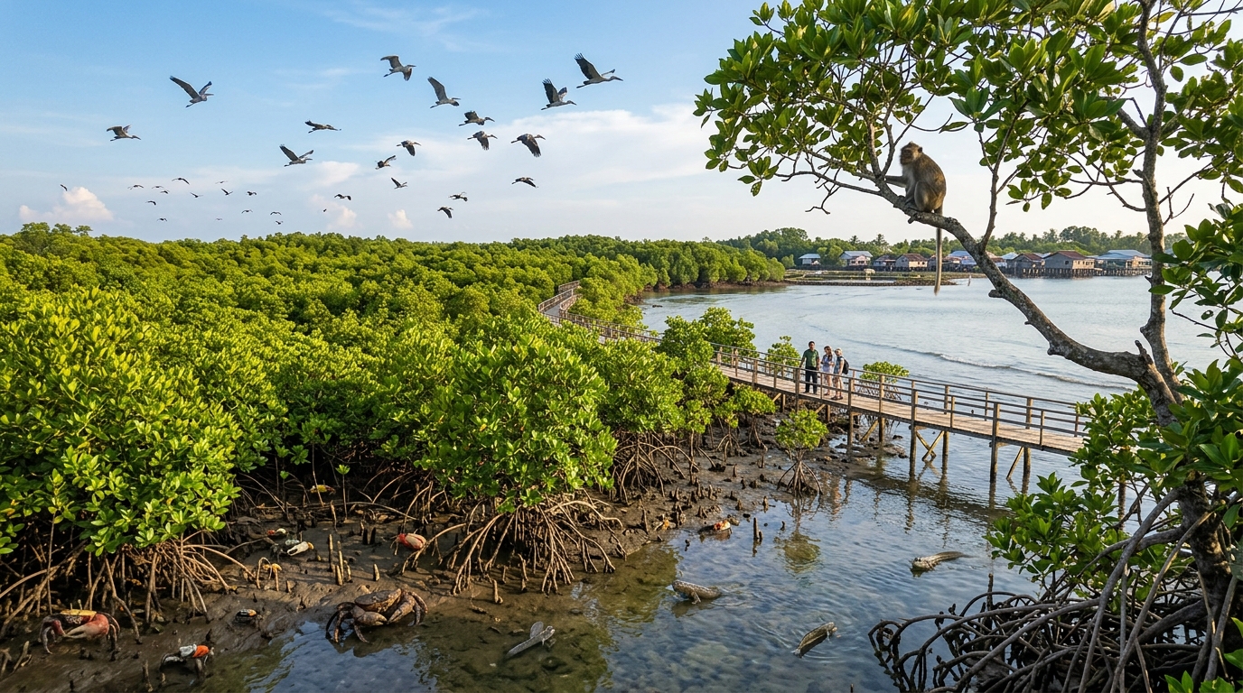 Upaya Restorasi Hutan Mangrove Berhasil Tingkatkan Populasi Satwa Pesisir Keanekaragaman Hayati Pulih, Benteng Alami Terbentuk