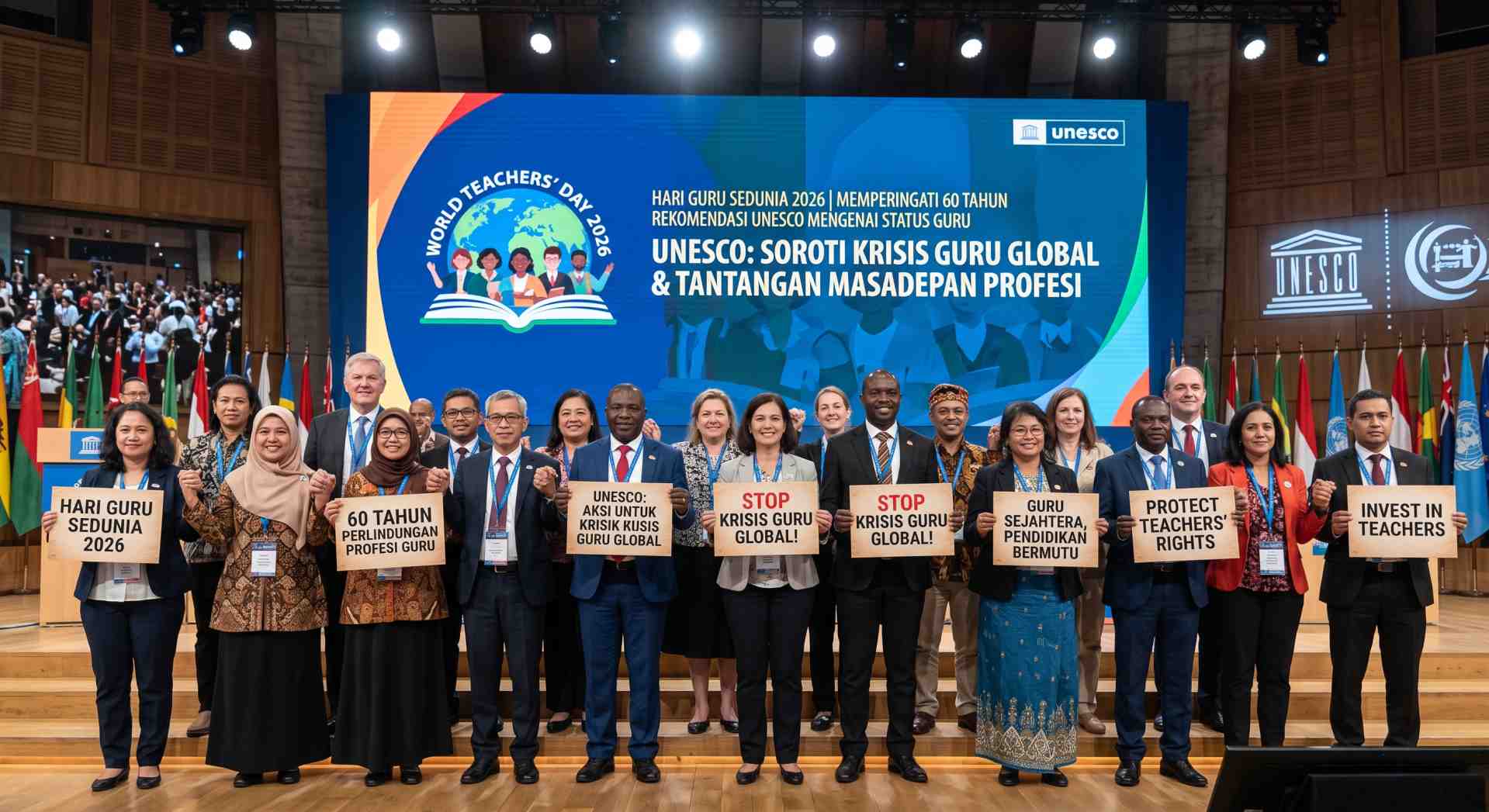 Hari Guru Sedunia 2026 Peringati 60 Tahun Perlindungan Profesi, UNESCO Soroti Krisis Guru Global