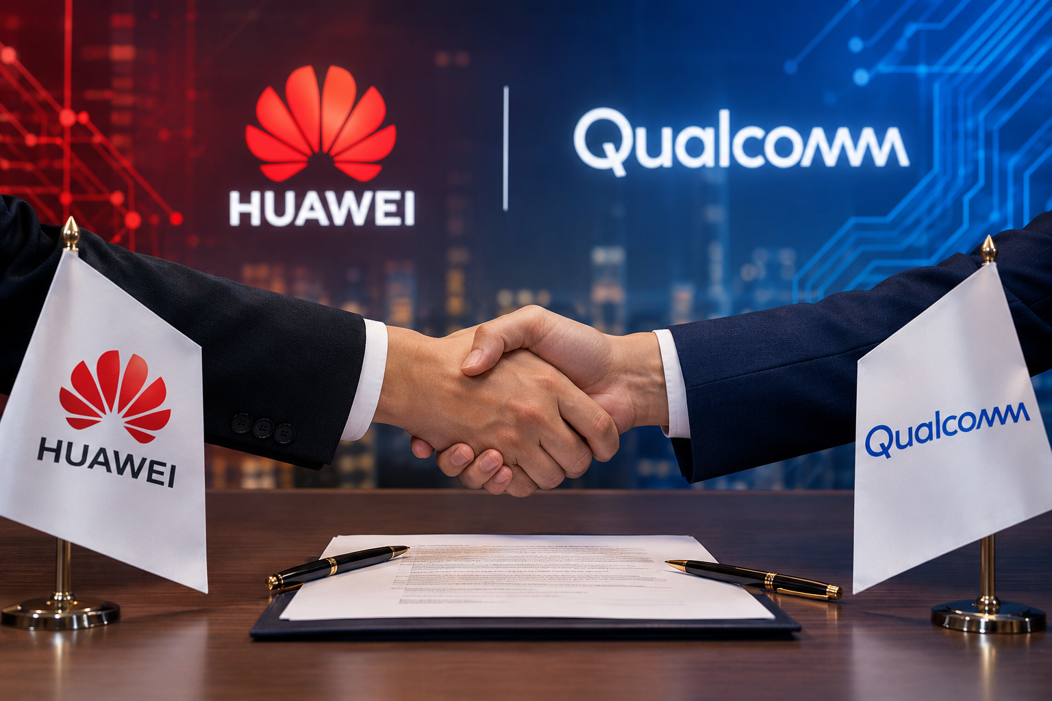 Huawei dan Qualcomm Tanda Tangani Perjanjian Lisensi Paten Multi-Tahun