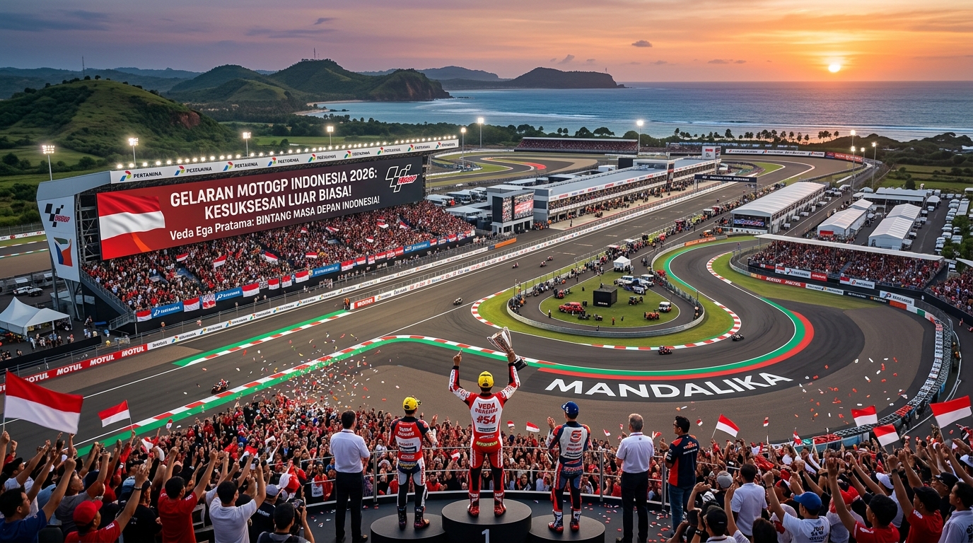 Gemuruh Pertamina Mandalika International Circuit Kiprah Veda Ega Pratama dan Kesuksesan Gelaran MotoGP Indonesia 2026