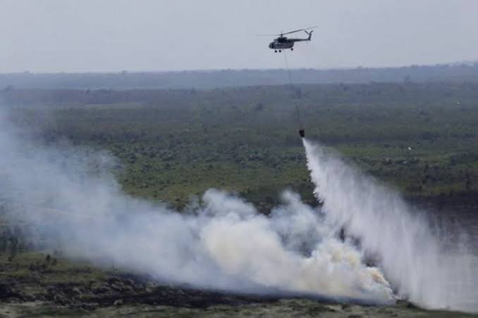 Pemerintah Mobilisasi Operasi Pemadaman Kebakaran Hutan dan Lahan Secara Masif di Kawasan Kalimantan dan Sumatra