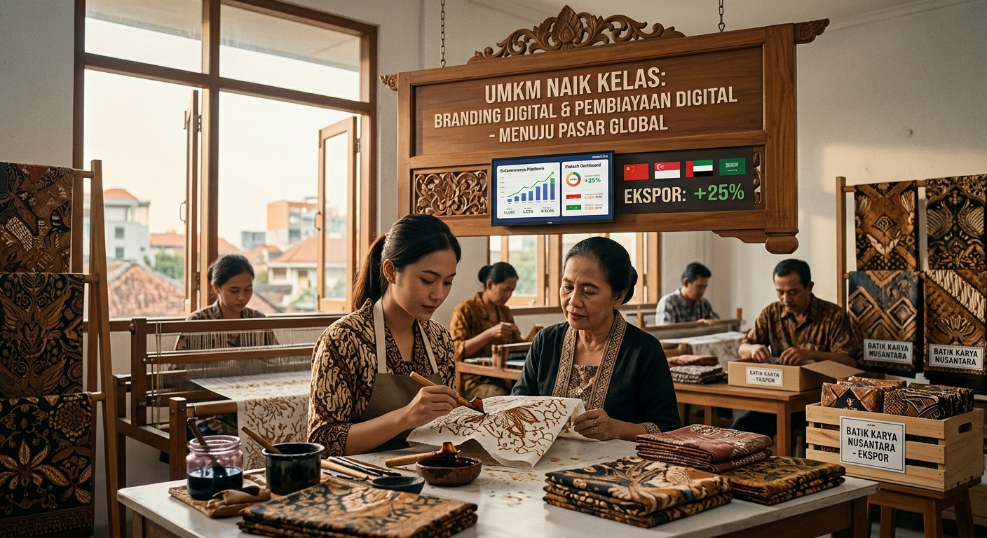 Menembus Pasar Global: Strategi Branding dan Akses Pembiayaan Digital Bawa UMKM Indonesia Naik Kelas