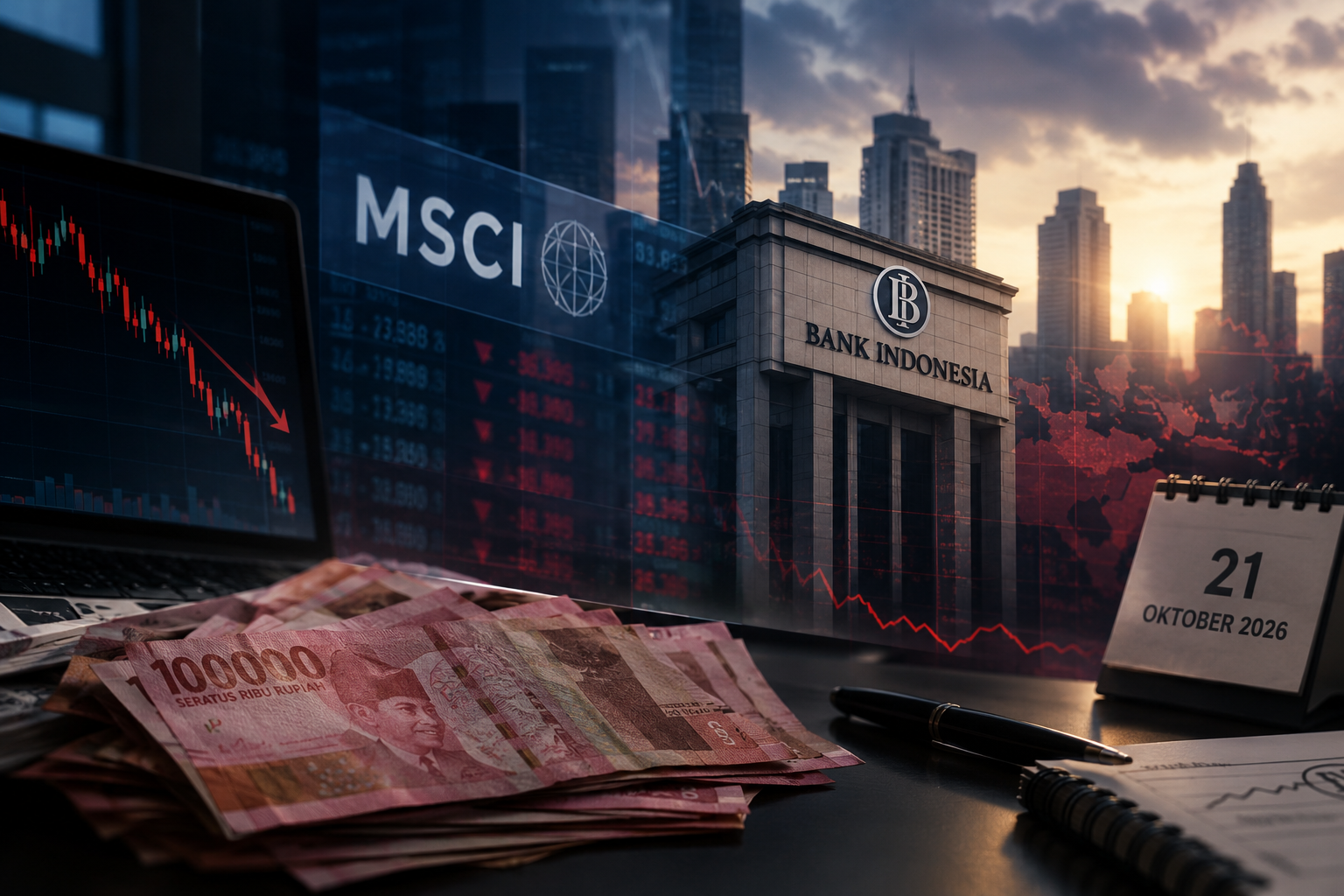 Tekanan Pasar Keuangan Warnai Ekonomi Indonesia 21 Oktober 2026: Isu MSCI, Pelemahan Rupiah, dan Penantian Keputusan BI Rate