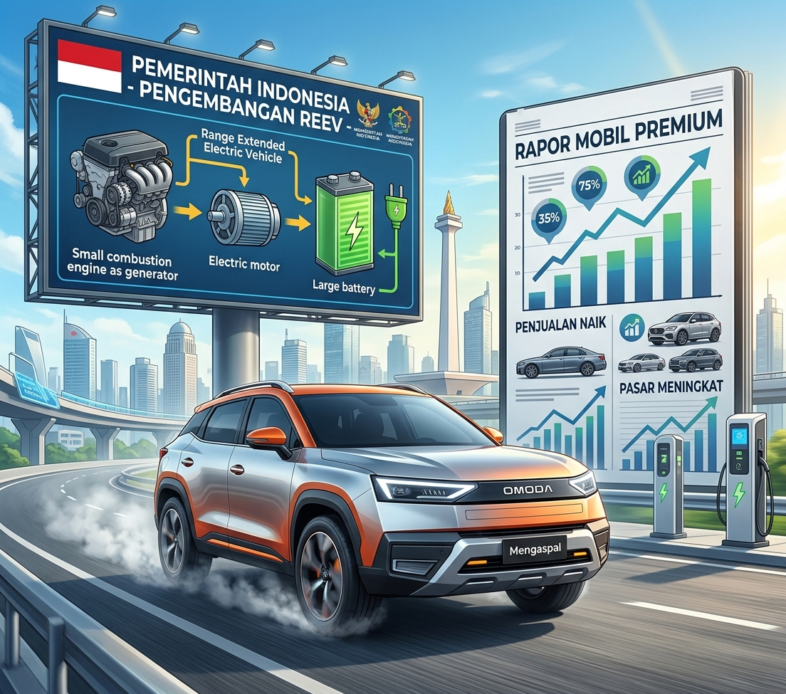 Dinamika Otomotif Terkini Omoda X Mengaspal, Pemerintah Kembangkan REEV, hingga Rapor Mobil Premium
