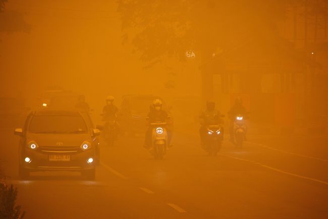 Darurat Kabut Asap! Udara Palangka Raya Sentuh PM2.5 593,4, Bernapas Seharian Setara Isap 27 Batang Rokok