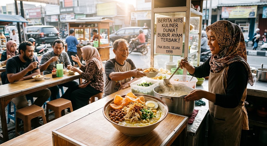 Bubur Ayam Indonesia Sukses Menembus Daftar Kuliner Terbaik Dunia, Picu Kebangkitan UMKM Sarapan Lokal