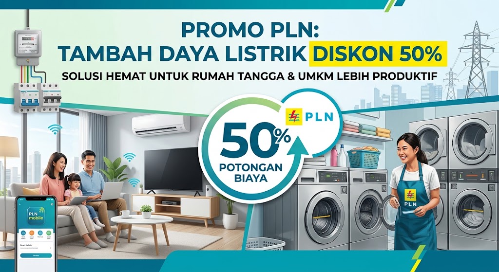 PLN Kembali Hadirkan Promo Diskon Tambah Daya Listrik 50%, Dorong Optimalisasi Energi Rumah Tangga dan UMKM 