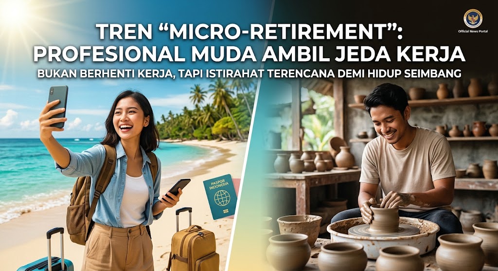 Mengenal Tren "Micro-Retirement" di Kalangan Profesional Muda: Ambil Jeda Kerja demi Keseimbangan Hidup  Kategori: Gaya Hidup & Kari