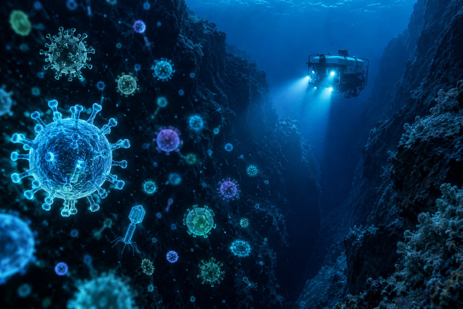 Mengungkap Misteri Ribuan Virus Tak Terlihat di Palung Terdalam Samudra Pasifik