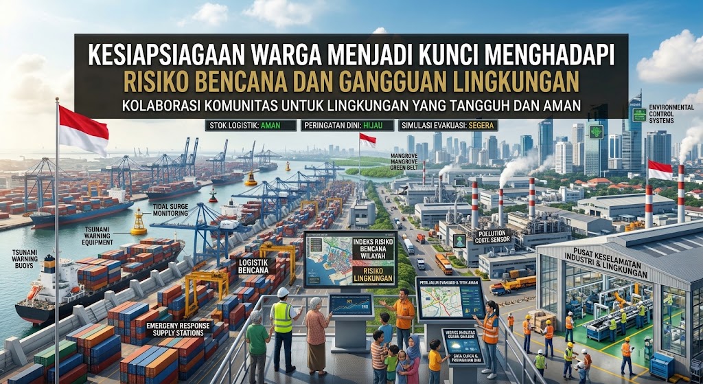 Kesiapsiagaan Warga Menjadi Kunci Menghadapi Risiko Bencana dan Gangguan Lingkungan