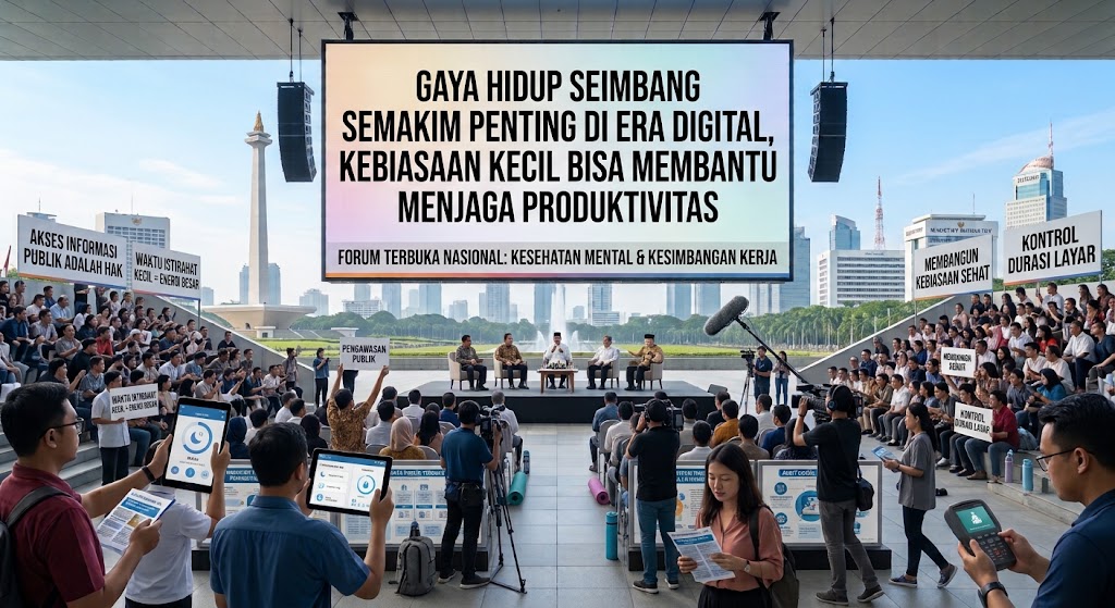 Gaya Hidup Seimbang Semakin Penting di Era Digital, Kebiasaan Kecil Bisa Membantu Menjaga Produktivitas