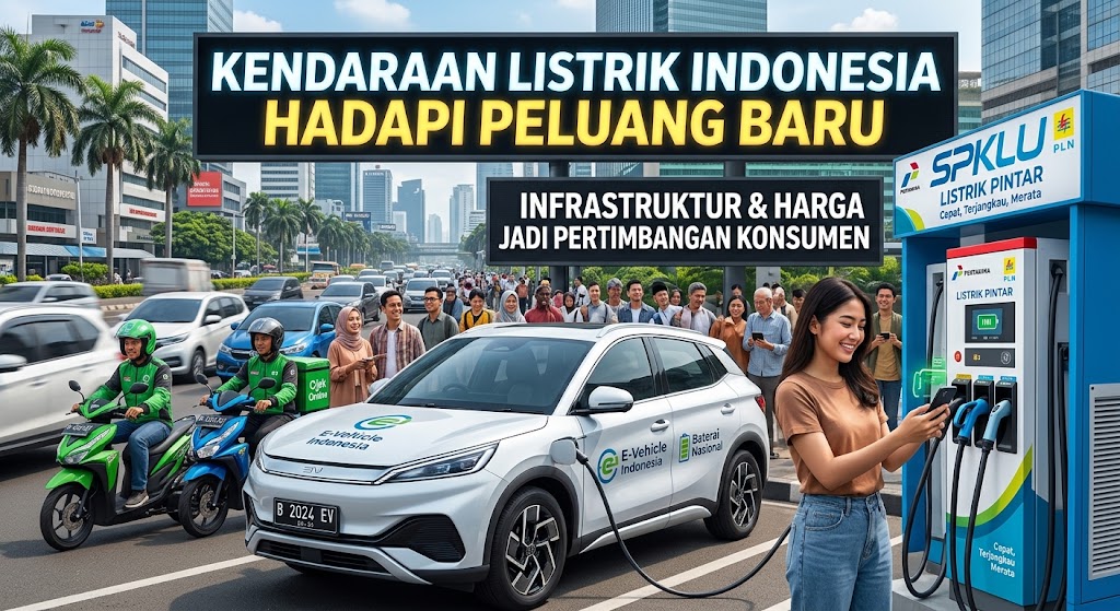 Kendaraan Listrik Indonesia Hadapi Peluang Baru, Infrastruktur dan Harga Jadi Pertimbangan Konsumen