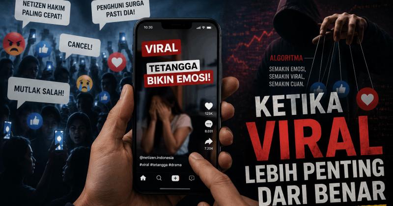 Ketika Viral Lebih Cepat Dipercaya daripada Kebenaran