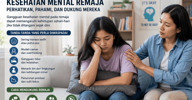 Kasus Gangguan Kesehatan Mental Remaja Meningkat, Sekolah dan Orang Tua Diminta Lebih Waspada