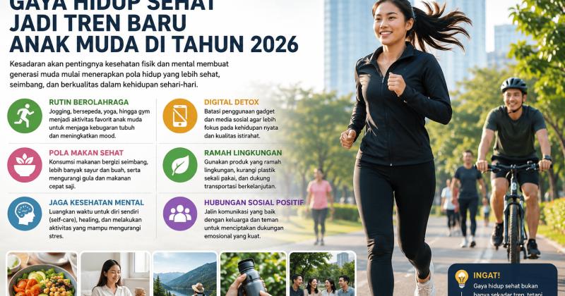 Gaya Hidup Sehat Jadi Tren Baru Anak Muda di Tahun 2026