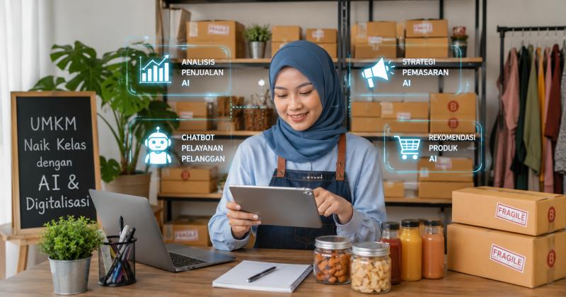 UMKM di Daerah Mulai Memanfaatkan AI dan Digitalisasi untuk Bertahan di Era Ekonomi Modern