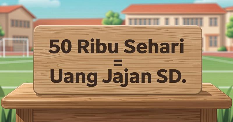 Fix, No Debat! 50 Ribu Sehari Sekarang Udah Kayak Uang Jajan SD.