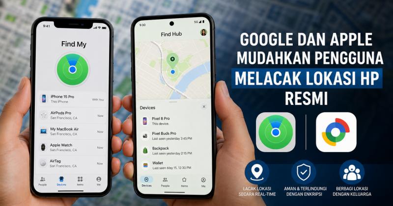 Google dan Apple Mudahkan Pengguna Melacak Lokasi HP Secara Resmi
