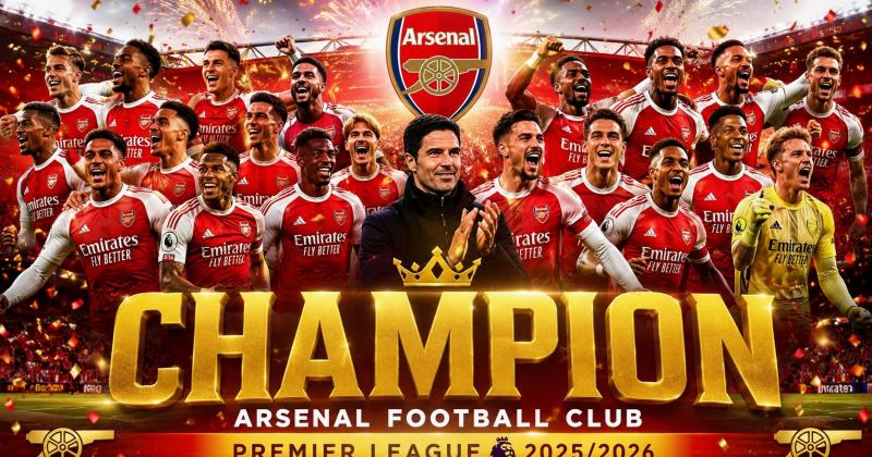 Arsenal Juara Premier League 2025/2026! Manchester City Gagal Menang, Penantian 22 Tahun Akhirnya Berakhir