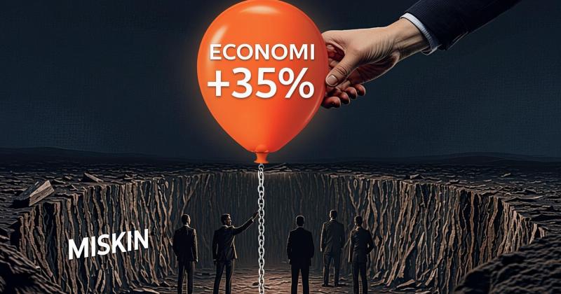 Bikin Heran! Ekonomi RI Tumbuh 35%, Kok Angka Kemiskinan Malah Naik?