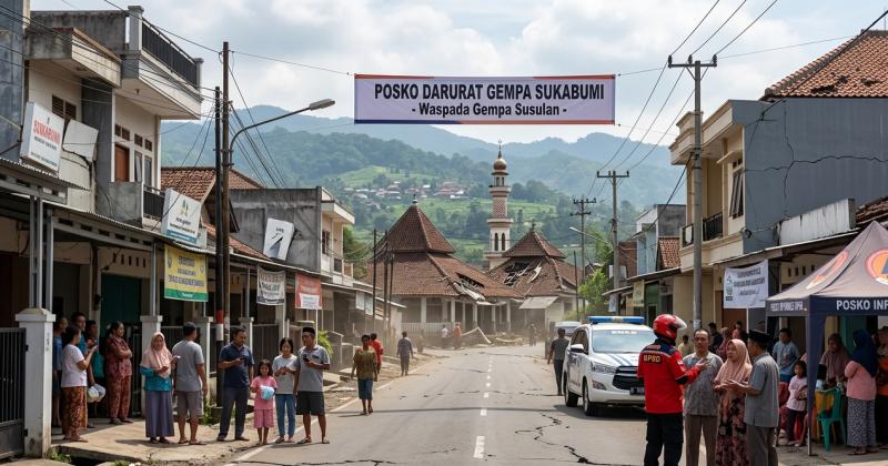 Gempa Tektonik Darat Guncang Sukabumi Hari Ini, BMKG Minta Warga Tetap Waspada