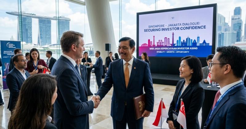 Luhut ke Singapura Bawa Misi Jaga Kepercayaan Investor Asing