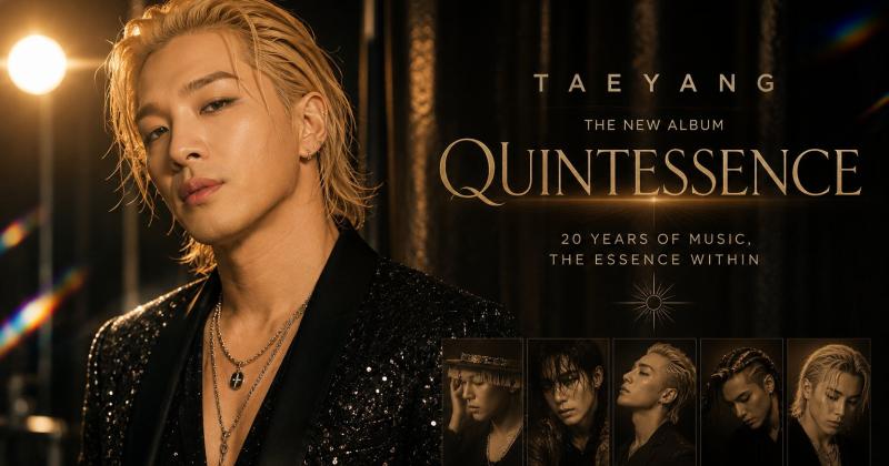 Taeyang BIGBANG Rayakan Perjalanan Musik Lewat Album “Quintessence”