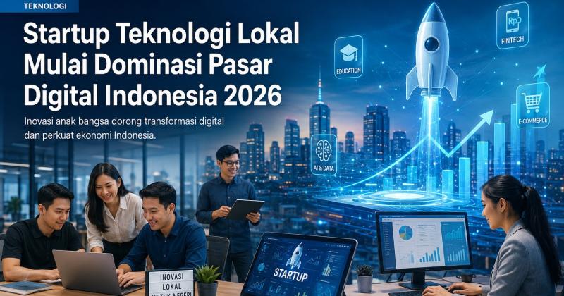 Startup Teknologi Lokal Mulai Dominasi Pasar Digital Indonesia 2026