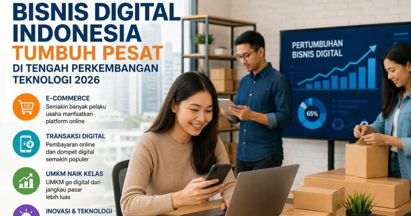 Bisnis Digital Indonesia Tumbuh Pesat di Tengah Perkembangan Teknologi 2026