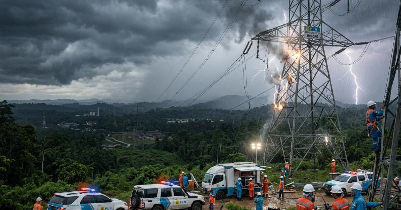 Investigasi Berlanjut Cuaca Ekstrem Diduga Kuat Jadi Pemicu Blackout Massal di Sumatera