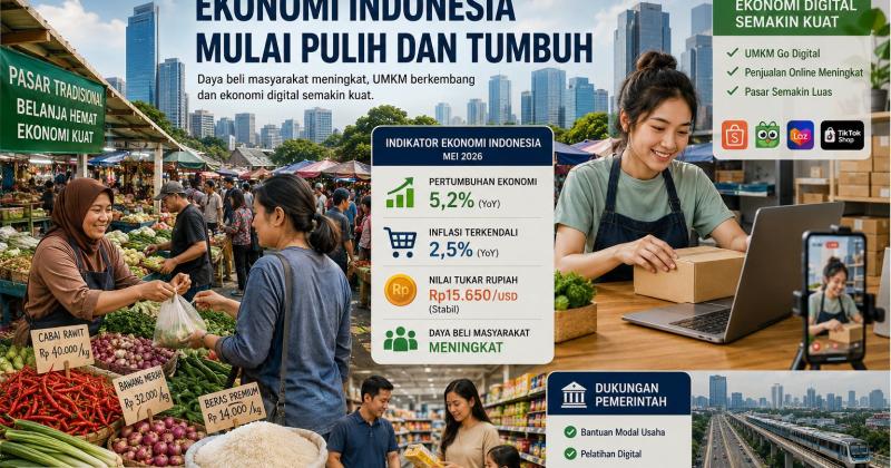 Kondisi Ekonomi Indonesia Mulai Mengalami Pemulihan, Daya Beli Masyarakat Berangsur Meningkat