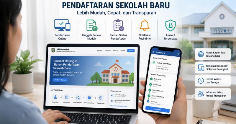 Transformasi Digital Sistem Pendaftaran Sekolah Baru Berbasis Web Responsif Mulai Ramai Diadopsi Guna Mempermudah Proses Administrasi Wali Murid