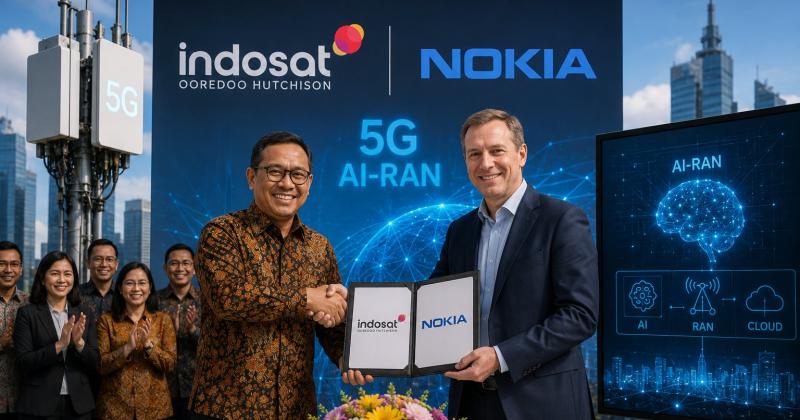 Indosat Gandeng Nokia untuk Percepat Implementasi Jaringan 5G dan AI-RAN di Indonesia