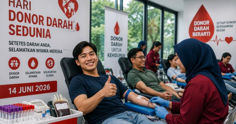 Hari Donor Darah Sedunia Momentum Tingkatkan Kesadaran Global dan Ketersediaan Stok Darah