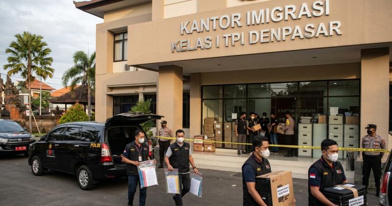 Tinjau Kasus Penelusuran Aset, Penyidik KPK Geledah Kantor Imigrasi Kelas I TPI Denpasar