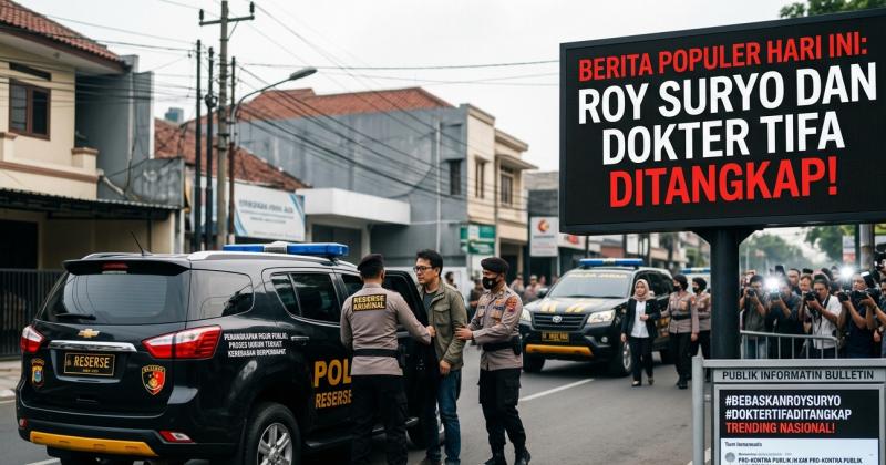 Guncang Jagat Maya, Roy Suryo dan Dokter Tifa Dikabarkan Ditangkap Kepolisian Atas Dugaan Kasus Hukum