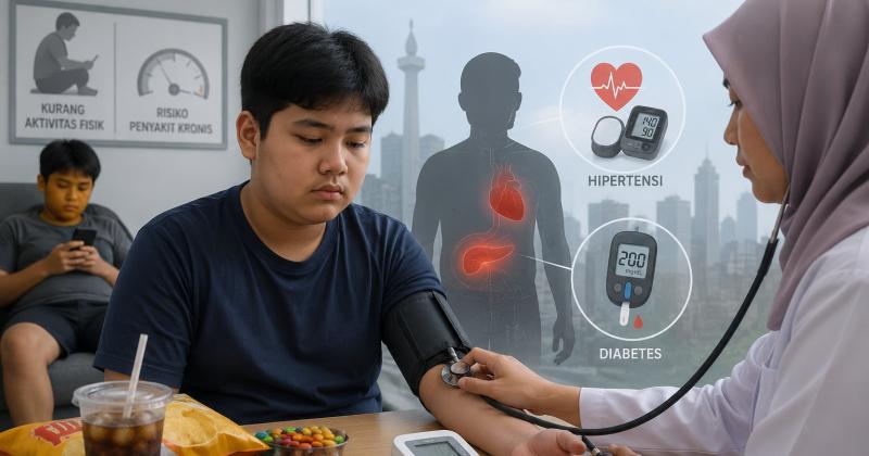 Dinas Kesehatan Kota Bekasi Temukan Sejumlah Remaja Usia 10 hingga 15 Tahun Mengidap Hipertensi dan Diabetes Akibat Pola Makan Tinggi Gula dan Kurang Aktivitas Fisik