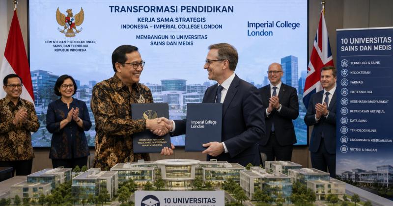 Transformasi Pendidikan, Pemerintah Gandeng Imperial College London Bangun 10 Universitas Sains dan Medis