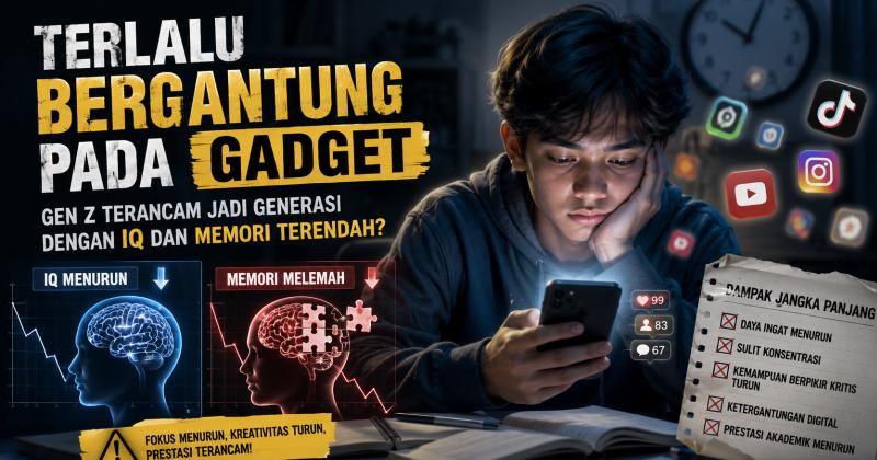 Terlalu Bergantung pada Gadget, Gen Z Terancam Jadi Generasi dengan IQ dan Memori Terendah?