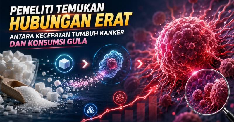 Peneliti Temukan Hubungan Erat Antara Kecepatan Tumbuh Kanker dan Konsumsi Gula