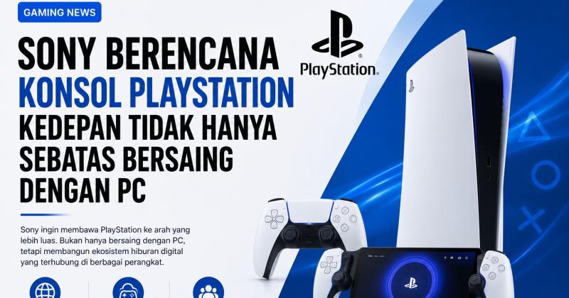 Sony Berencana Konsol PlayStation ke Depan Tidak Hanya Sebatas Bersaing dengan PC