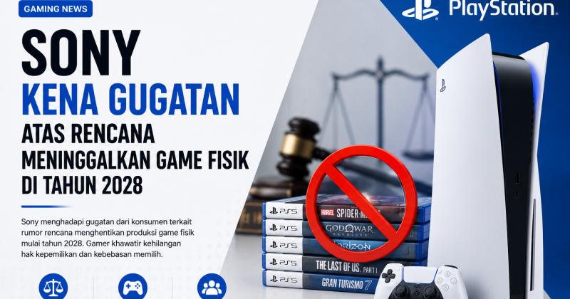 Sony Kena Gugatan Atas Rencana Meninggalkan Game Fisik di Tahun 2028